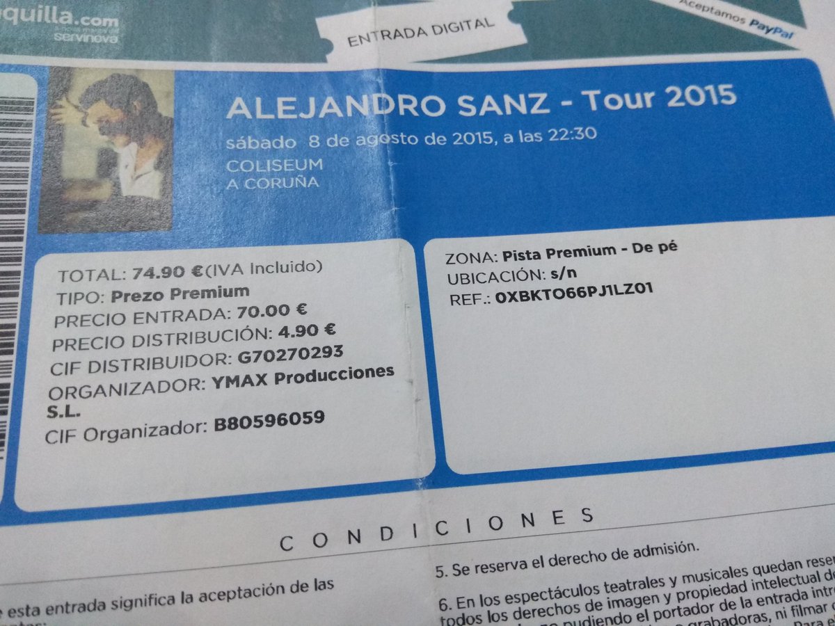 kissifurmas's tweet photo. Hace justo 5 años estábamos disfrutando de ti en #Coruña @alejandrosanz ♥️ 8/agosto/2015

#Autografo #Siropeando 
#AlejandroSanz #RecuerdosSanzeros https://t.co/jwJVNyC8f1