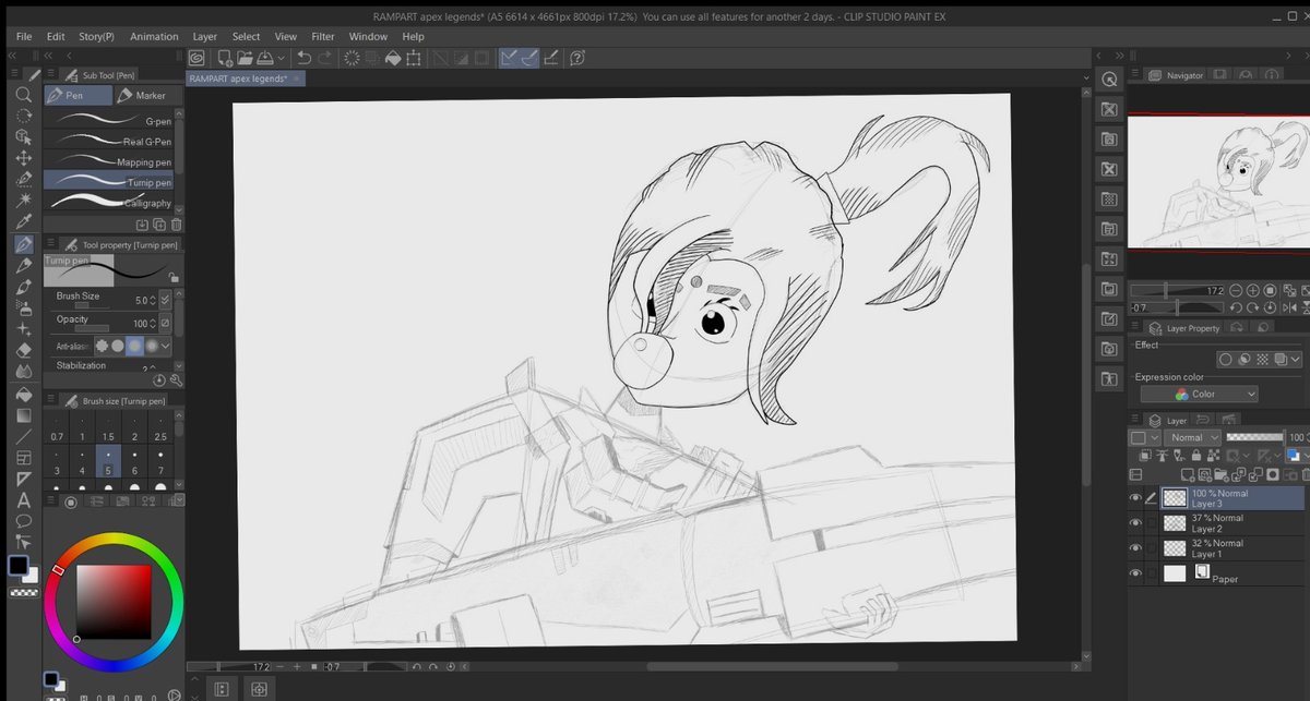 OnlineAtb's tweet photo. I say it's going pretty well...

⚠️ WORK IN PROGRESS ⚠️

#ApexLegends #apexlegendsfanart #workinprogress #rampartapexlegends #fanart  #digitalart https://t.co/Y4lwtiJqm7