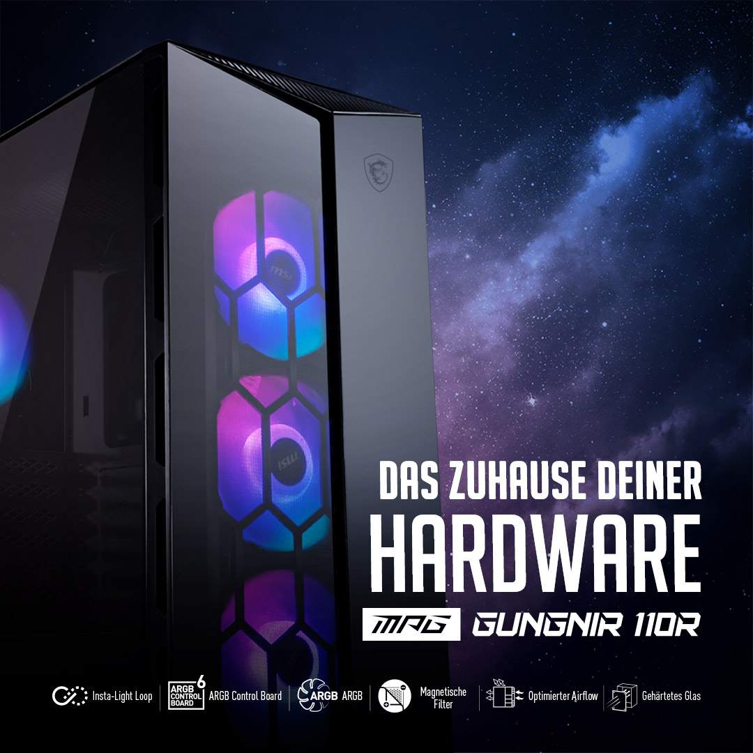 msigaming_de's tweet photo. Deine Hardware benötigt einen Tapetenwechsel? 🏠 Dann check mal unser GUNGNIR 110R aus 🔥 Damit auch deine Hardware sich wohl und sicher fühlt 🥰
👉 https://t.co/Khf56pYFca
#MSI #MSIGaming #GUNGNIR #110R #PCCase #GamingPCBuild #GamingPC https://t.co/tC54RDBSPd