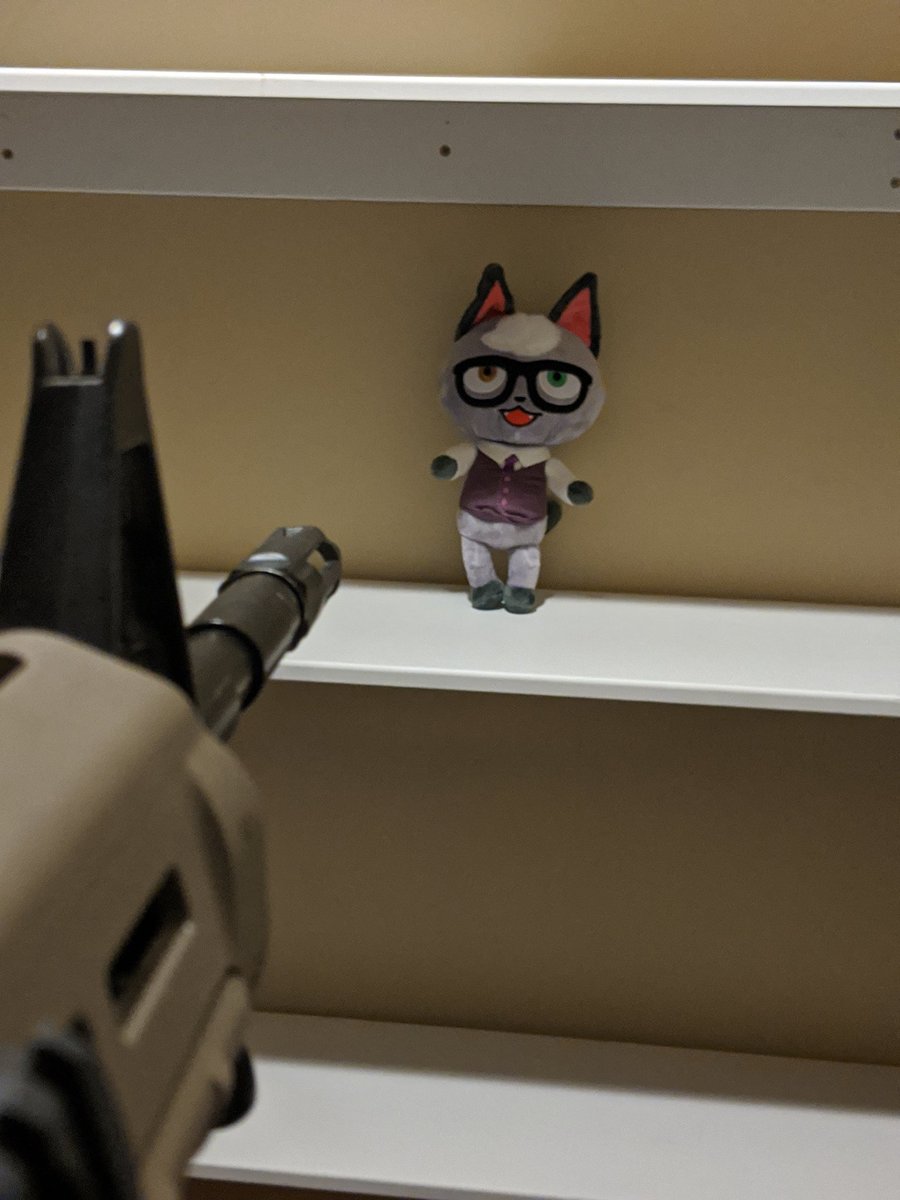 HippoTippo's tweet photo. Finally got the cat right where I want him #AnimalCrossingNewHorizons #raymondinboxes https://t.co/XhKUiZ1FmN