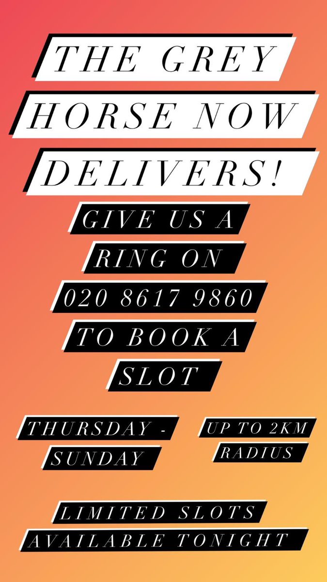 We now deliver Thursday- Sunday 5pm- 10pm! #delivery #takeout https://t.co/GTJjNPNx4o