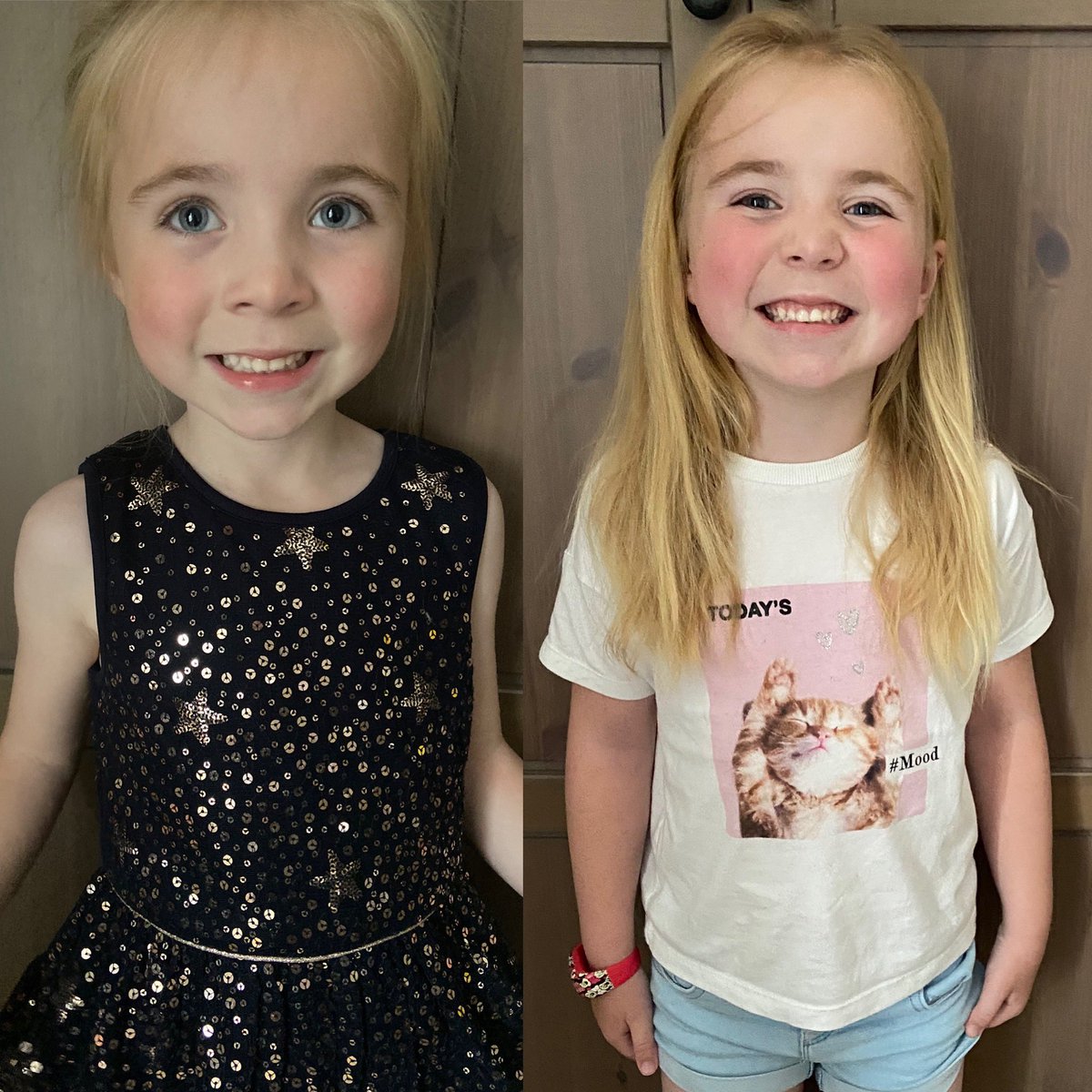 Six months apart. Three kgs heavier, 6cm taller and no longer poorly every few weeks 💕 thank you <a href="/VertexPharma/">Vertex Pharmaceuticals</a> <a href="/MattHancock/">Matt Hancock</a> <a href="/NHSEnglandMedia/">NHS England Media</a> Orkambi has changed our lives! Can’t wait for #Kaftrio 🙌🏻 #cysticfibrosis
