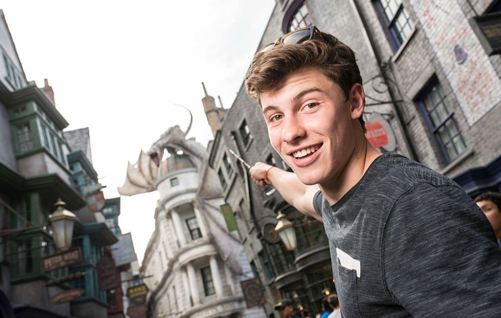 Happy Birthday, Shawn Mendes \"Potter\". He looks so happy! 