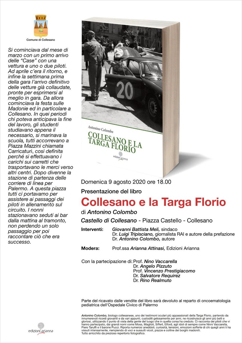 Domani a Collesano presentiamo con <a href="/anpizzuto/">Angelo Pizzuto</a> una nuova pagina di #targaflorio con un indiscusso protagonista che che resiste all’incedere del tempo #vaccarella