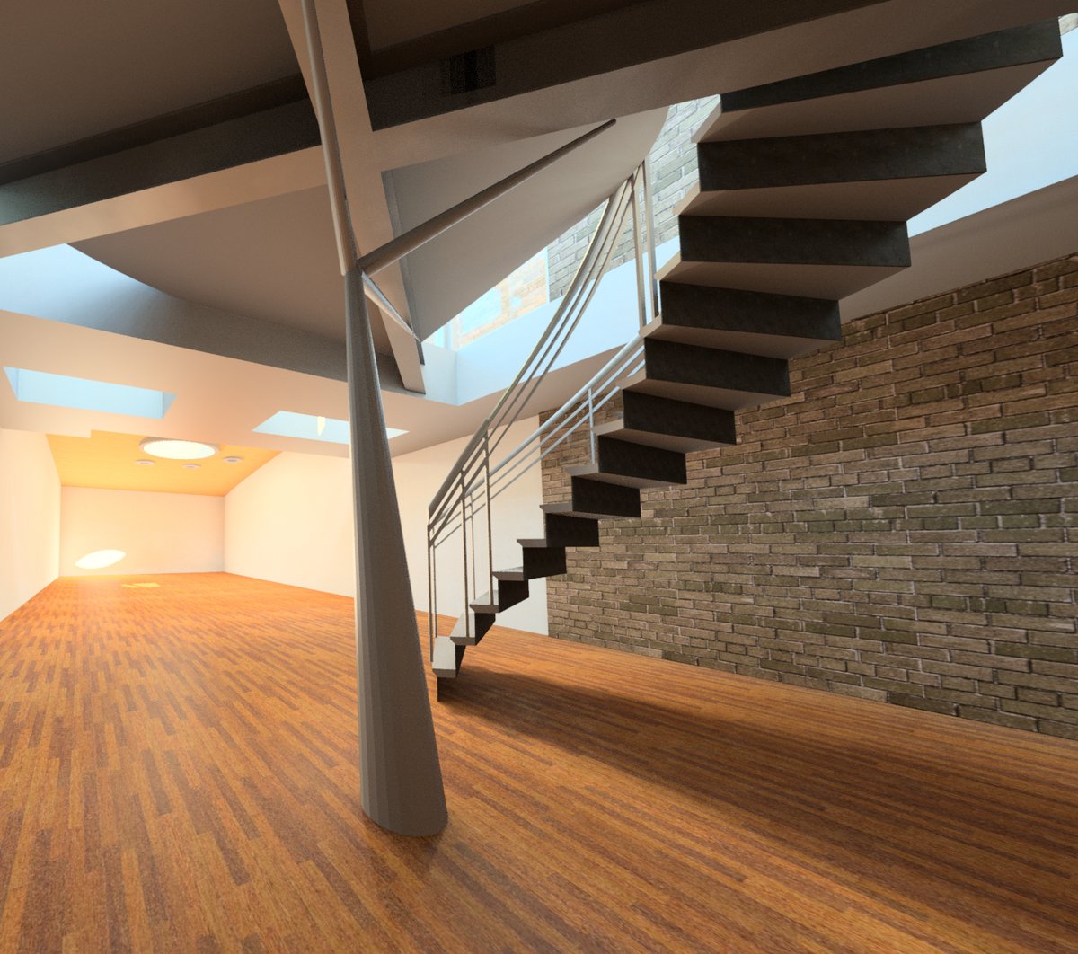 ShapeArchitect's tweet photo. Dynamic Stairs into below garden basement to Grade 2 listed house in Windsor granted planning permission #creativearchitects #basementdesign https://t.co/H1meZ3CmAm https://t.co/zPZJ5sMCS0