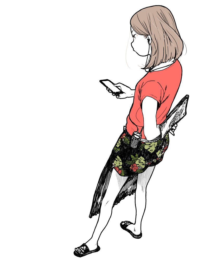 居酒屋のキャッチのギャルが好きという絵 まつだこうたのイラスト