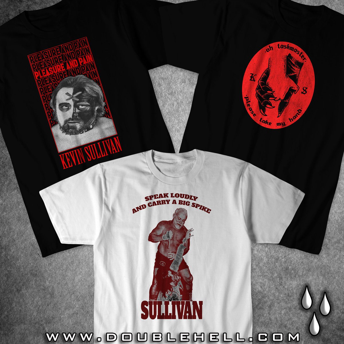 DoubleHellWC's tweet photo. The official #kevinsullivan collection......VOLUME 1! Available now! https://t.co/avvEbcovpM
#doublehellwrestlingclub #DHWC #wrestling https://t.co/CPPZKiJAh6