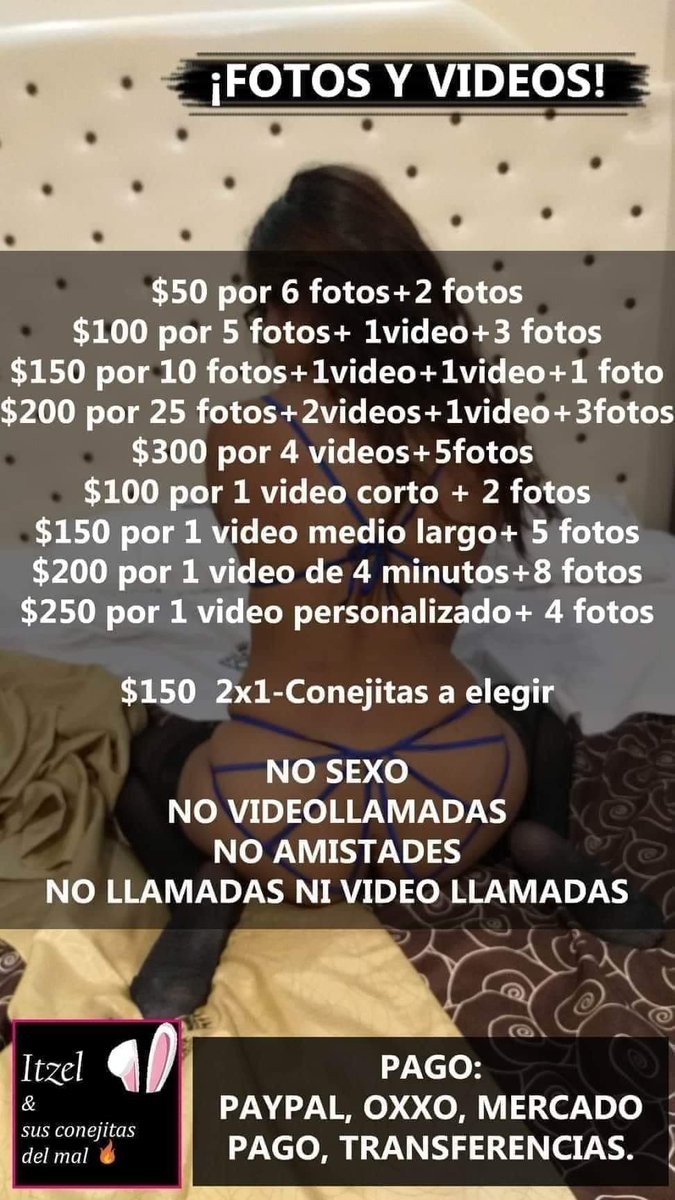 ItzelLGConeja's tweet photo. @andruyangel 
@cutiechubbyuwuu 
@DIRTYMIND696 
@fafytwerk 
@PedroPerezAqui1 
@PeruanasTeens 
@VentaDePack3 
@villegascabrera 
@Andy_quintana_ 
@EducacionHorny 
@mishelle_lobo99 
#ventapacks #Horny #packsreales #packsdecolegialas 
MIS PRECIOS AMORES, INTERESADOS, MANDEME MENSAJE. https://t.co/NB5qZyI0UN