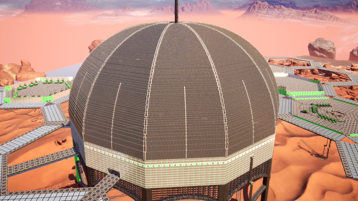 DontpokeJosh's tweet image. It finally happened... 

15,888 Concrete &amp;amp; iron plates, ~132000 steel pipes and Copper sheets,
40+ hours, over 1 month+ of prep and building, 263.81km of hypertube! 

The DODECADOME HAS RISEN!!

- reveal video &amp;gt; twitch.tv/videos/7043850…

@SatisfactoryAF 
#satisfying