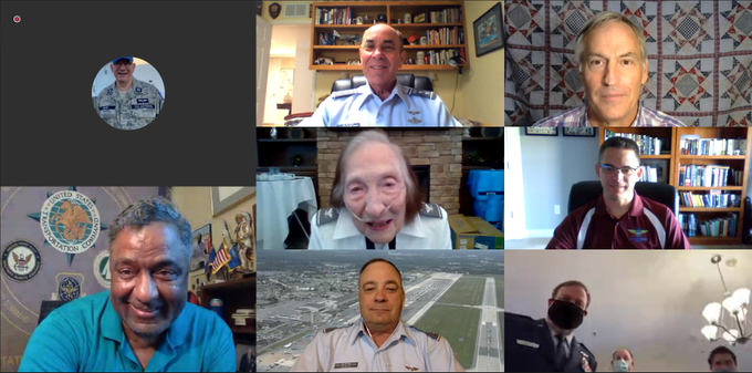 CAPNationalCC's tweet photo. I am saddened to announce that Colonel Carolyn Guertin, age 92, passed away this morning.  She was an extraordinary volunteer in @CivilAirPatrol, joining on the very first day of our organization's existence - 1 Dec 1941.  Mentor for many, inspiration for all. https://t.co/2VqPpIn5Yq