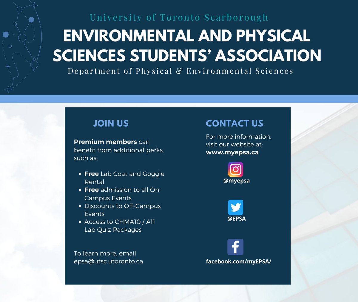 As we move towards the fall term, we’ve decided to introduce ourselves to incoming UTSC students, along with those who need a quick refresher. 😉 ⁣
⁣
Here’s a little breakdown of who we are, the services we provide, events we host, and how you can join us! 🥳