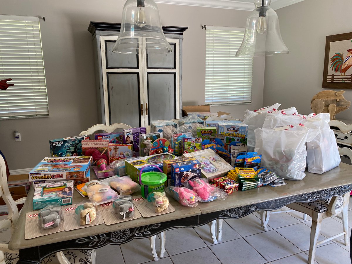 Miggys_Gift's tweet photo. Miggy’s headquarters busy today! Getting toys and gift cards ready for our first stop on Monday at Nicklaus Children’s Hospital. 
Four hospitals in four weeks. 
Miggy’s August 2020 Acts of Kindness
#remembermiggy #TF2 #cancersucks #melanomakills #itsnotjustskincancer https://t.co/ZzrdEEFp1M