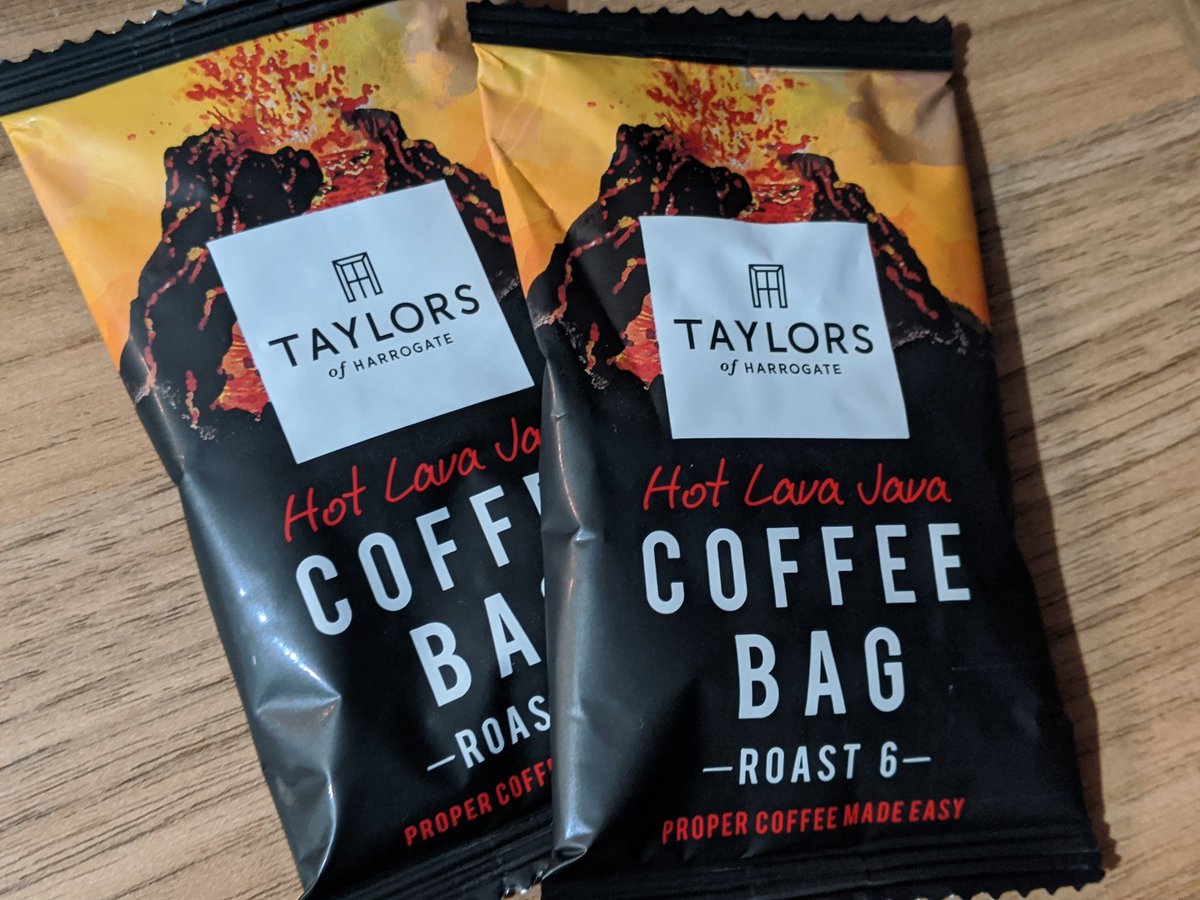 TomCrooks5's tweet photo. Love the new @Taylors coffee bags, but there must be another way to keep them fresh without individually wrapping them in plastic sachets - e.g. a single resealable bag? That much plastic is unforgivable these days. #coffee #coffeebag #plasticpollution #plasticwaste #recycle https://t.co/3u6OLyWLtz