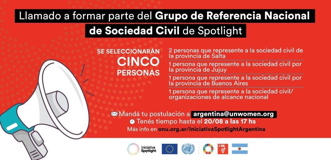 VocesVitalesAr's tweet image. Llamado a formar parte del Grupo de Referencia Nacional de Sociedad Civil de #SpotlightAr
Se seleccionarán cinco personas
Mandá tu postulación a argentina@unwomen.org
Tenés tiempo hasta el 20/08 a las 17 hs

@SpotlightAmLat