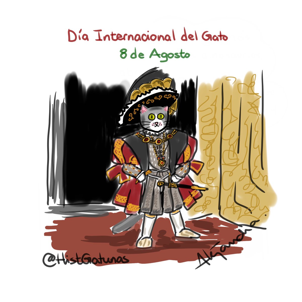 HistGatunas's tweet photo. #DiaInternacionalDelGato 
Felicidades a todos los reyes👑 y reinas👑 gatunos de esta comunidad 💕🎊🎉
#catlovers #caturday #gatos #diadelgato #8deagosto https://t.co/371Rm0WEWx