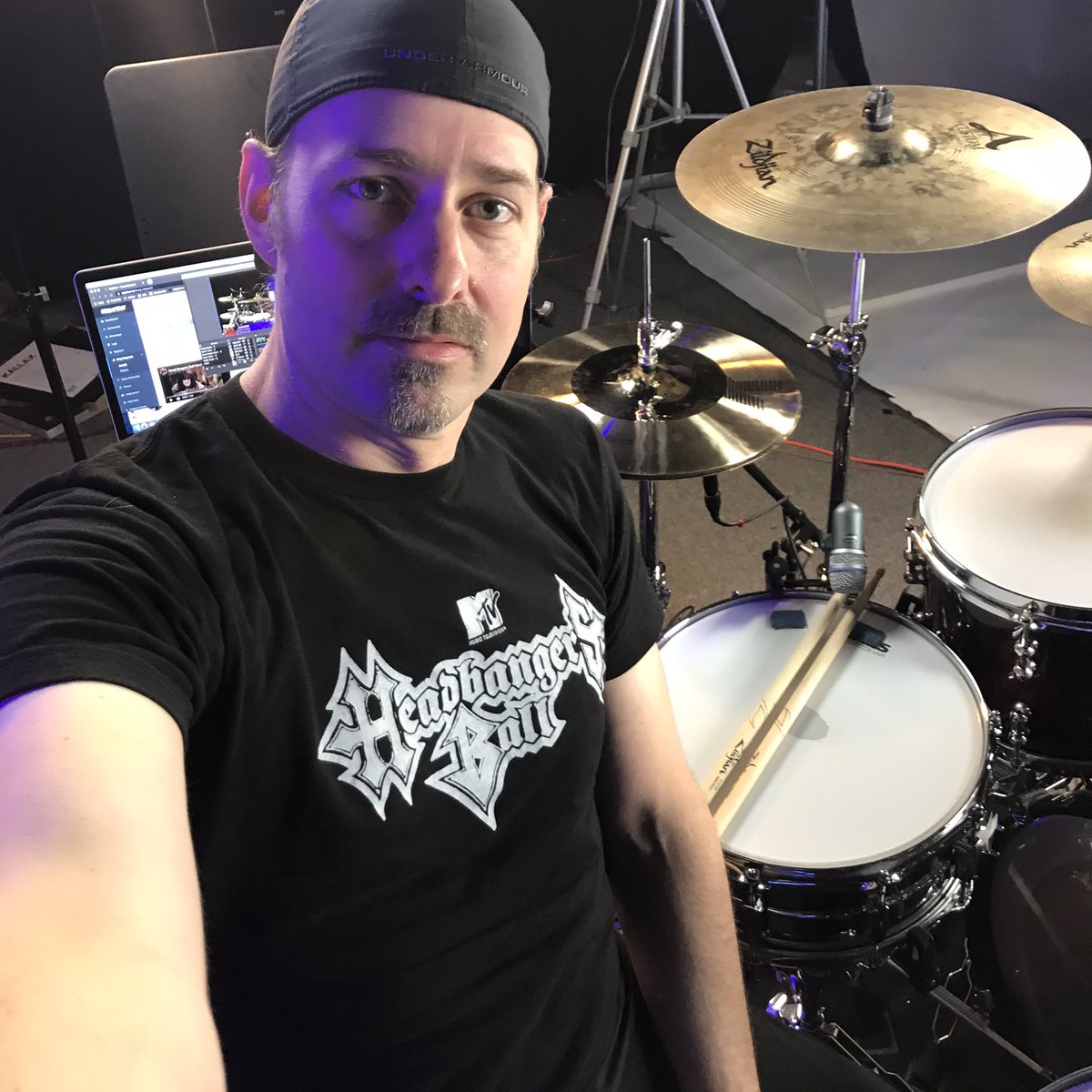 MattScurfield's tweet photo. Headbangers Ball! Today 6pm EST on #Twitch I’ll be rockin 80’s 90’s &amp; 00’s come by and request a song! https://t.co/0yVArS9XOx #hairmetal #80svideos #oldmtv #drummersoftwitch #SmallStreamerConnect @twitchpromoters @SmallStreamersC @Barrenshideout https://t.co/9XaW23EVLg