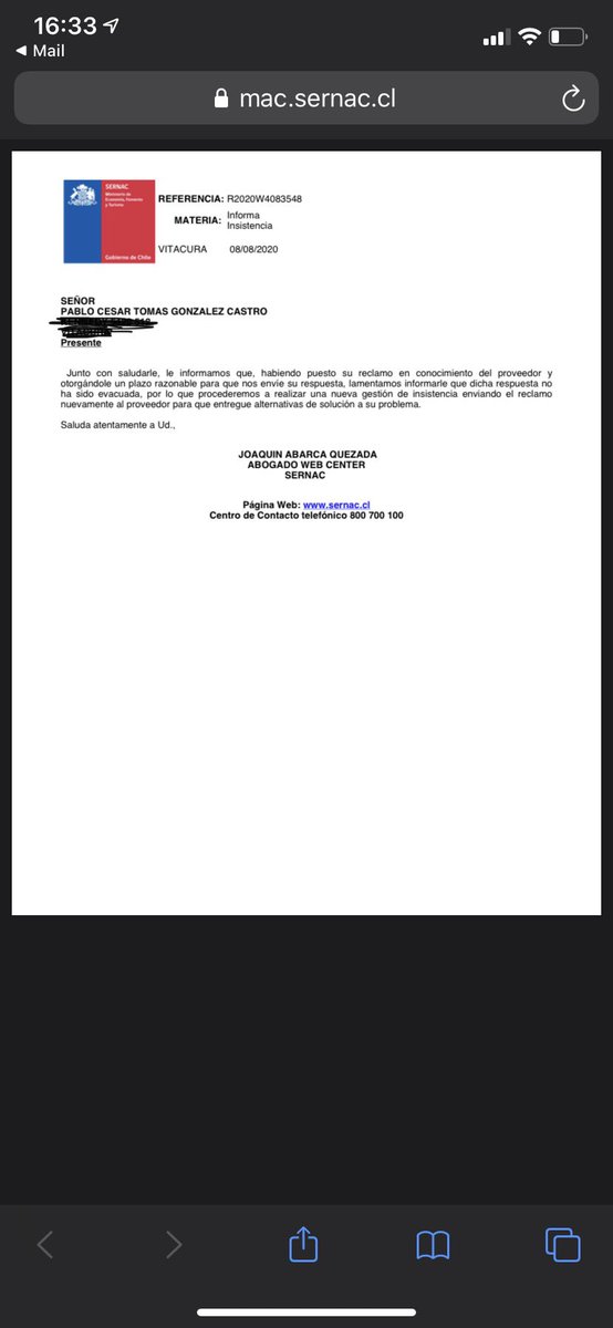 PabloGlezRRCL's tweet photo. 47 días esperando a @homecenter_cl @SodimacAyuda #Sodimac para que me devuelva el dinero y ni al @SERNAC le responden. IMPRESENTABLE!!!! Hasta cuando hay que esperar? Por favor #RT https://t.co/H0XibwZJuF