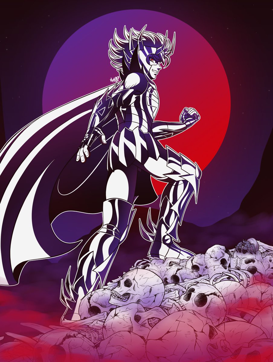 sirmattencius's tweet image. ¡DEATHMASK DE CÁNCER! ♋️ Logré el tono sombrío y lúgubre que buscaba con el coloreado final ☠️ (también aproveché y agregué a su mascota Helena la cangreja 👀) ¡ojalá les guste tanto como a mi! 😁 #saintseiya #mattbcp #deathmask #cáncer #helena #dibujo #drawing #fanart #cdz