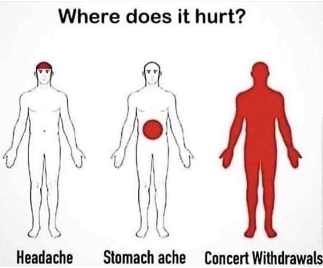 WillettEnt's tweet photo. Having pain from concert withdrawals? Us too! We see you & hear you!
#LIVEmusic #concerts #concertwithdrawals #pain #thepainisreal #countrymusic #music #saveourstages #RESTARTact #keepthemusicplaying https://t.co/YU184Vx6Xl