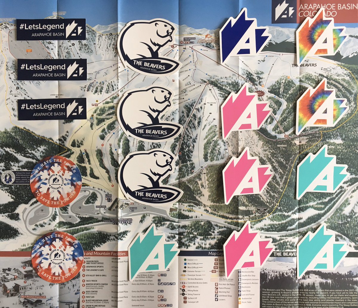 Its_The_Wack's tweet photo. @Arapahoe_Basin Thanks for the stickers and the map you guys rock #letslegend #ABasin https://t.co/dk5TkAKI8u