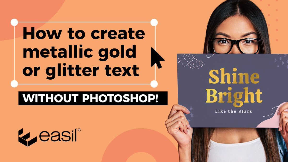 teameasil's tweet image. Gold, Rose Gold, and Glitter text in seconds (without Photoshop, whoaaaa!) 😱 Check out the video with our Founder, Annette and learn how! #designtutorials #diydesign youtube.com/watch?v=8U8DN2…