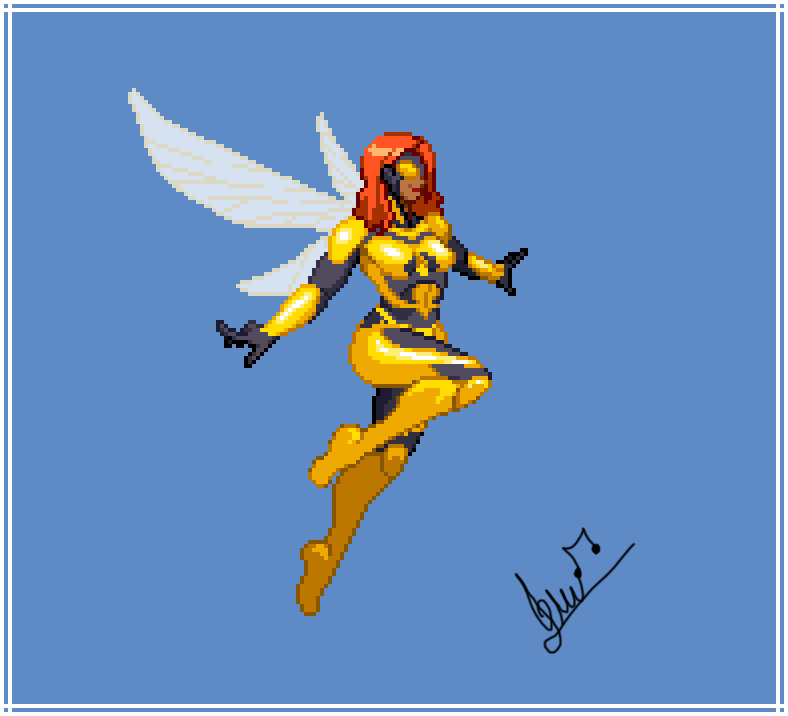 Isair_Soberanis's tweet photo. new sprite finished for @whoissizzle 

This time it's Bumblebee from DC comics

#DCFanDome #dccomics #DC #pixelart #SpriteArt #pixelartist #art #ArtistOnTwitter #gamedev #indie https://t.co/3kkAFV0y7M
