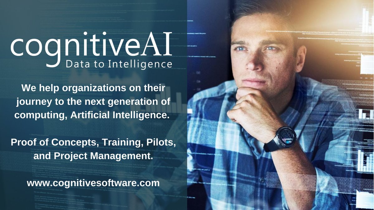 CognitiveSW's tweet photo. Ready for #AI? #Cognitivecomputing combines multiple #artificialintelligence techniques, including #semanticcomputing, #machinelearning, #naturallanguageprocessing, and inferencing. We are leading experts in all of these techniques. https://t.co/t90Y1eeiyr - #ceo #cio #cto #cdo https://t.co/eV25tGKiBw