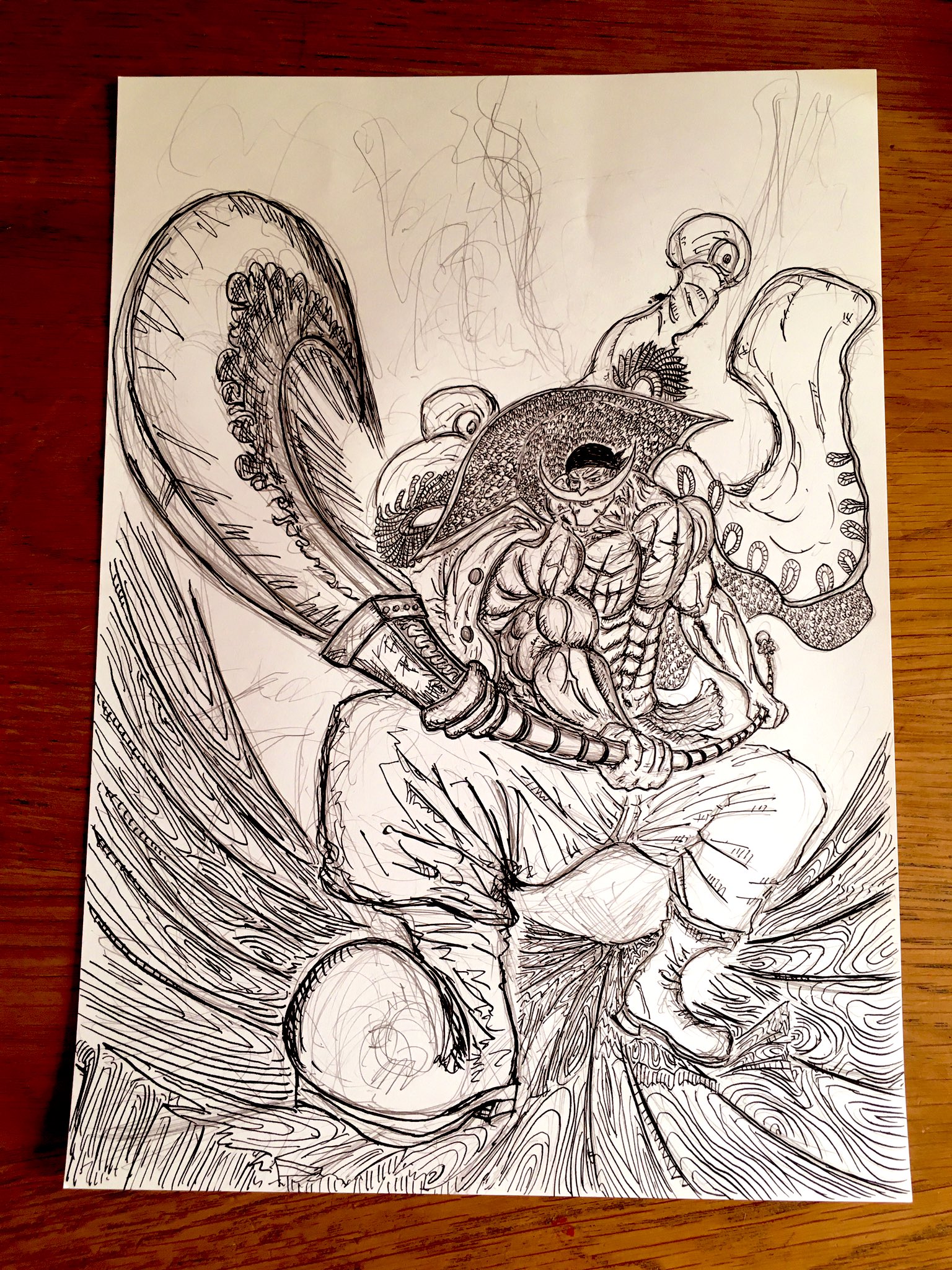 あっきー Auf Twitter 世界最強の覇気 シャンクスも描きたくなってきた