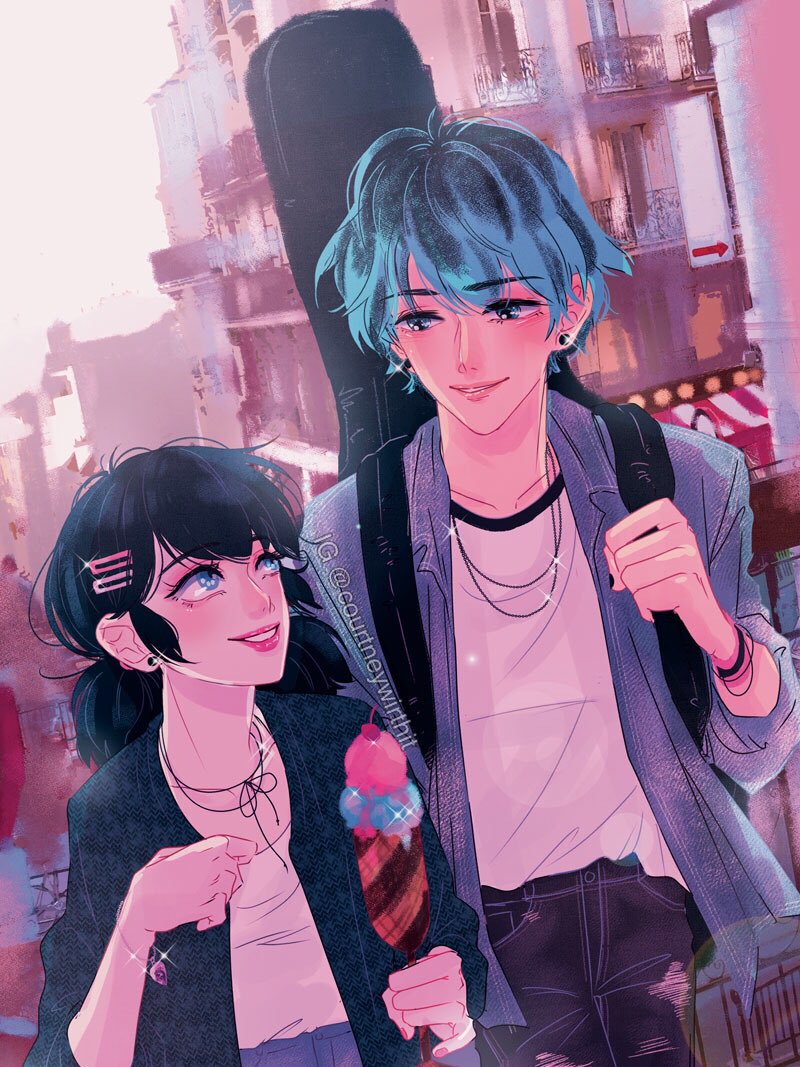 i got tired. no more parisian architecture backgrounds for me.

#Lukanette #MiraculousLadybug