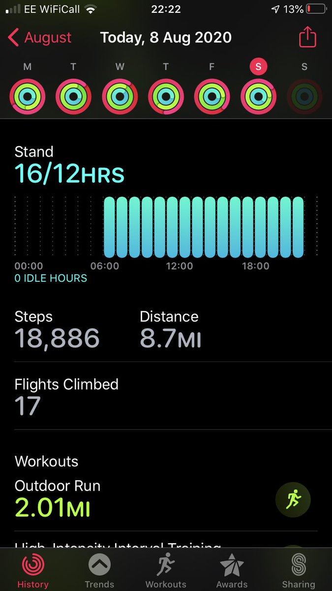 GillRphysio's tweet photo. Day 8 #AHPsActive sat morning HITT class, running round after kids, gardening, then after a glass of rose and a pizza i realised...... my goal to is to run every day in August ... wasn’t pretty at 9.21 but I did it 💪🏻#donein
#runningatdusk let’s keep going @thecsp @weahps https://t.co/670xxhq0VC