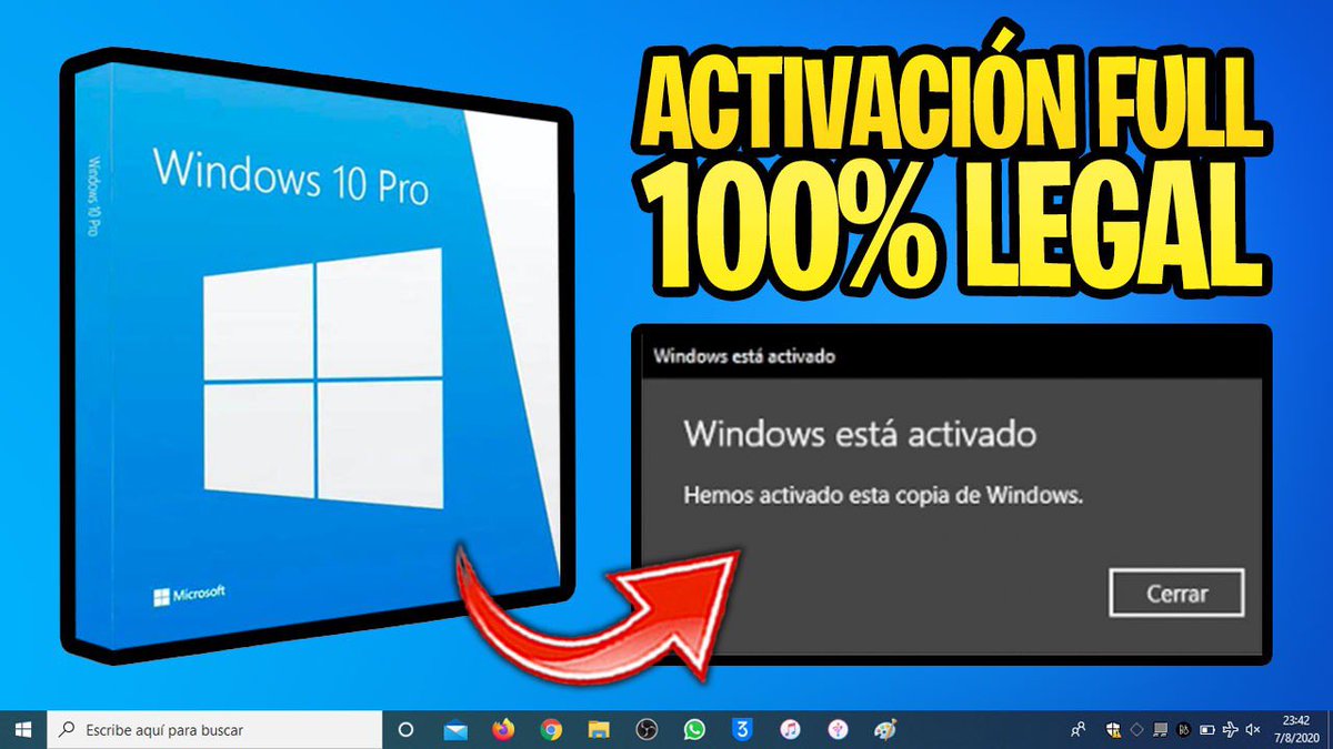 ✅ TUTORIAL #Windows10Pro DE POR VIDA CON LICENCIA ORIGINAL ✨

🎥 youtu.be/0NucisihIa4

🎁 Regalo 5️⃣ licencias, debes:

1️⃣ Seguirme 📣
2️⃣ Dar #ReTweet y ❤️ a esta publicación 📌

Método 2020:
♻️ Actualizado
🔑 Seguro
💡 Confiable
💯 Real
☠️ Pasos para eliminar Licencia Pirata