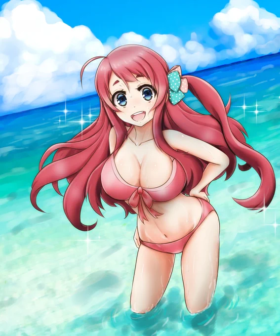 ワンドロではないですが、水着さくらちゃんです。
ポロリもあるよっ!やつ🥰
#ゾンビランドサガ
#源さくら 