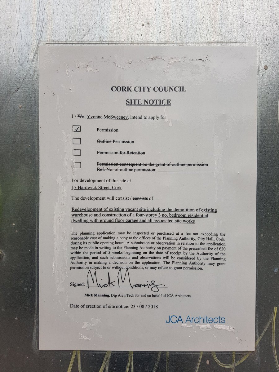 another old warehouse crumbling & lying empty in  #Cork citythis one has 2018 plans to be demolished & turned into a homenote the historically interesting feature to let horses pass easylet's hope it becomes someone's home soon & retains that feature  #regeneration  #respect