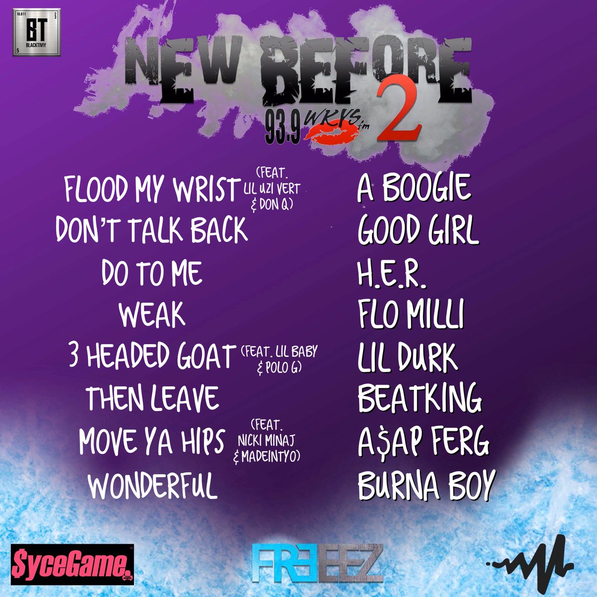 WHOisFreeez's tweet photo. [MIDNIGHT-2AM] New music on @939WKYS
#SaturdayMidnightMix #NewBefore2 #FreeezusSeason https://t.co/kFcJZ1Npg8