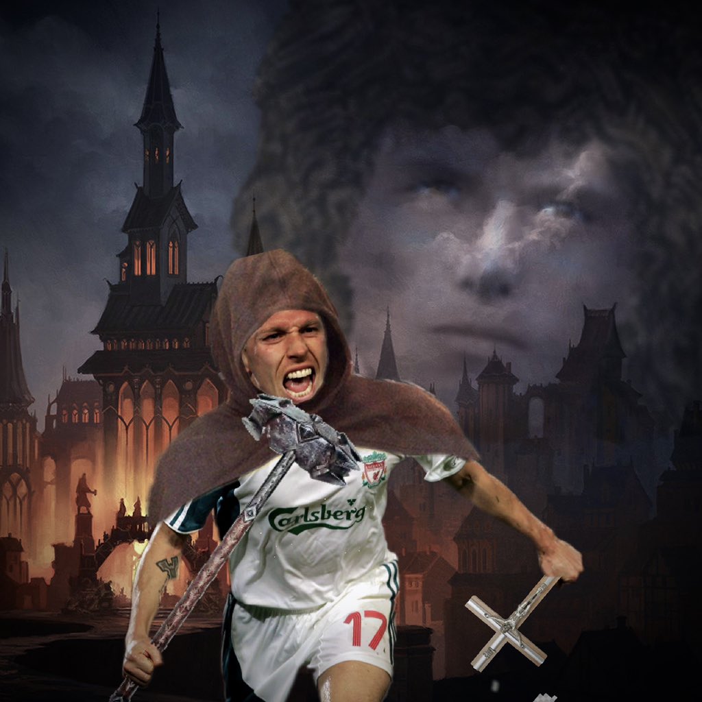 PesSupporters's tweet photo. @Zafarcakes is there any truth in the rumours that you’ve taken the Castolo lads advise to seek out the lad known as Sir Craigus of Bellamy ? 

He’s taken down a Demonic Riise before after a fiery karaoke fight broke out when he was with the Merseyside Red lads. 

#SatanOut https://t.co/8qlxWx2H1g