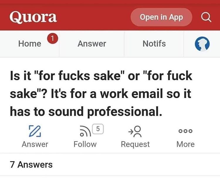 iphonegalaxymd's tweet photo. Is this guy a dev after a friday deploy?⠀

#ProgrammerHumor #Programmer #Developer #coding #ProgrammerLife #highprogrammer #development #ProgrammingFun #ProgrammingJokes #backend #frontend #software #ComputerScience #github #android #Linux #Ubuntu #WebDevelopment #Java #Machine https://t.co/Suvm1lQhre