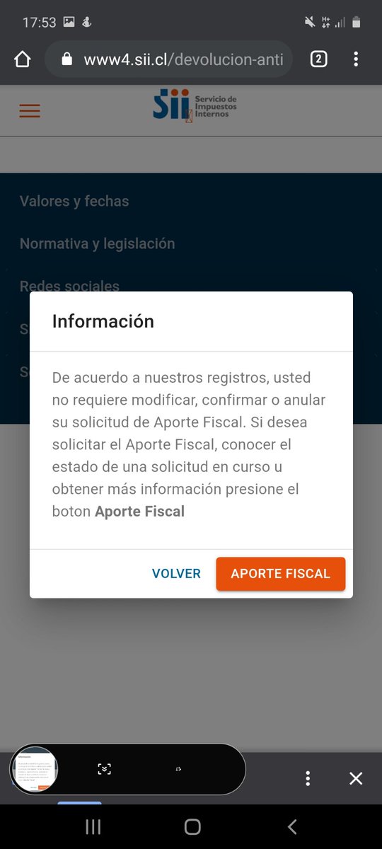 JOHNGB19's tweet photo. @SII_Chile que hago si me sale eso yo quize modificar y no puede https://t.co/ZKZoqmfDWZ