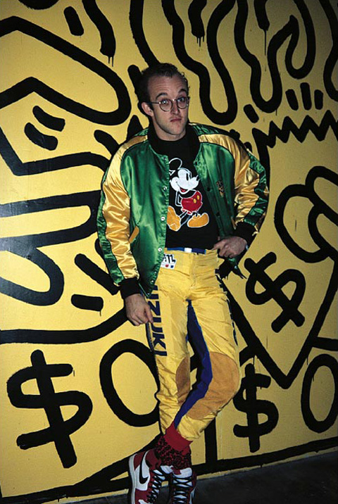 Keith Haring rocking the Air Jordan 