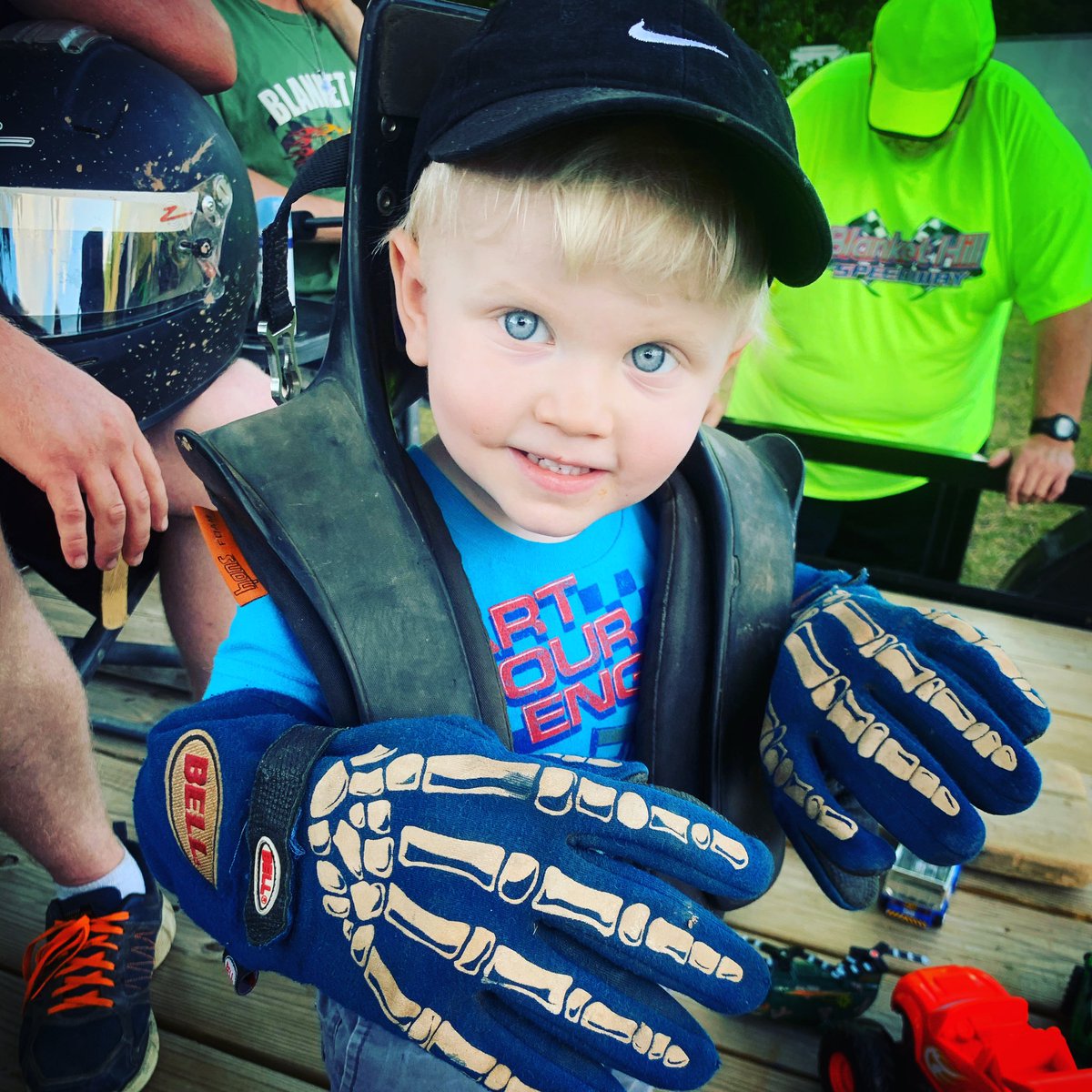 Landon’s ready to race! <a href="/HillBlanket/">Blanket Hill Speedway</a>