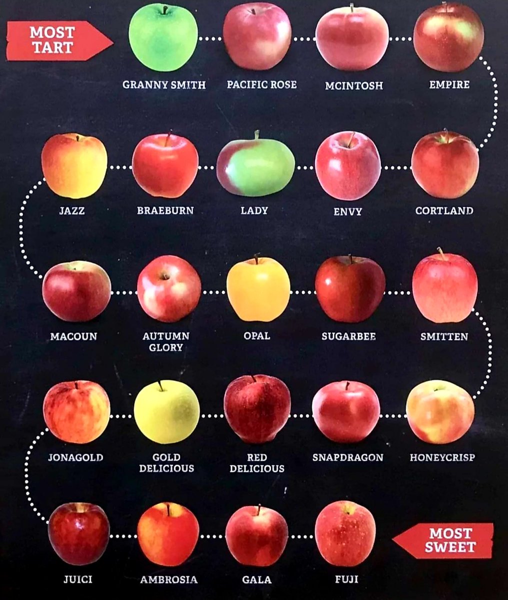 canadianjacs's tweet photo. #apple #apples #sweet #tart #fuji
#gala #ambrosia #juici #honeycrisp #snapdragon #reddelicious #golddelicious #jonagold #smitten #sugarbee #opal #autumnglory #macoun #cortland #envy #lady #braeburn #jazz #empire #mcintosh #pacificrose #grannysmith https://t.co/0BcFfh3IvA