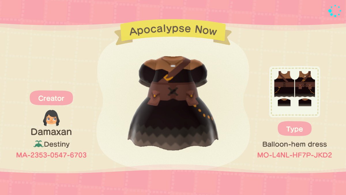 DamaxanACNH's tweet photo. ALL SKINTONES AVAIL! Po apocalyptic chic #AnimalCrossing #ACNH #acnhdesigns #acnhdesign https://t.co/By27ebAh5i