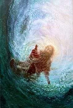I love this picture of Christ! Especially in light of tomorrow’s Gospel with Peter sinking in the water!
