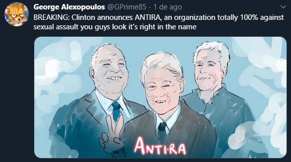 Has the amazing "centrist" position of "Antifas are the real fash", as show in some of his art: