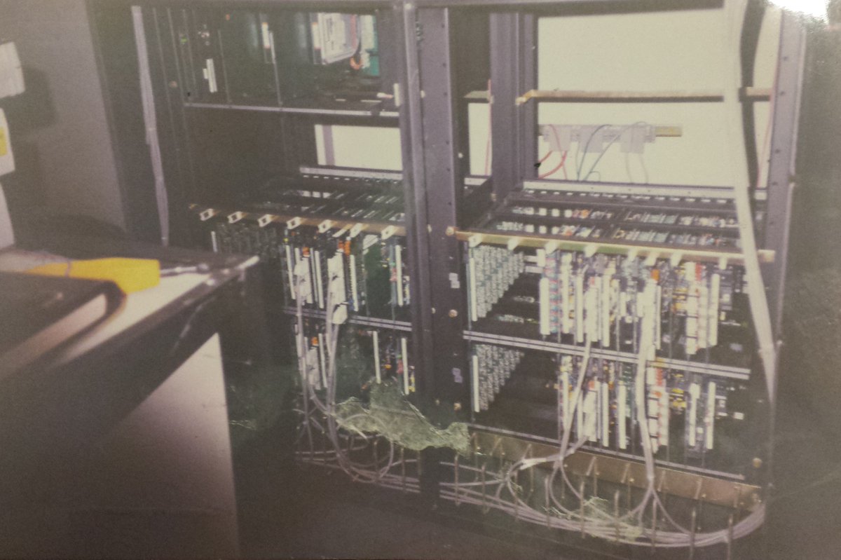 ITT 5200 BCS was an ISDN-compatible, private digital branch exchange with 1024 ports. (pics of the PBX from Alcatel Unleashed forum). ITT's version was released in 1985.