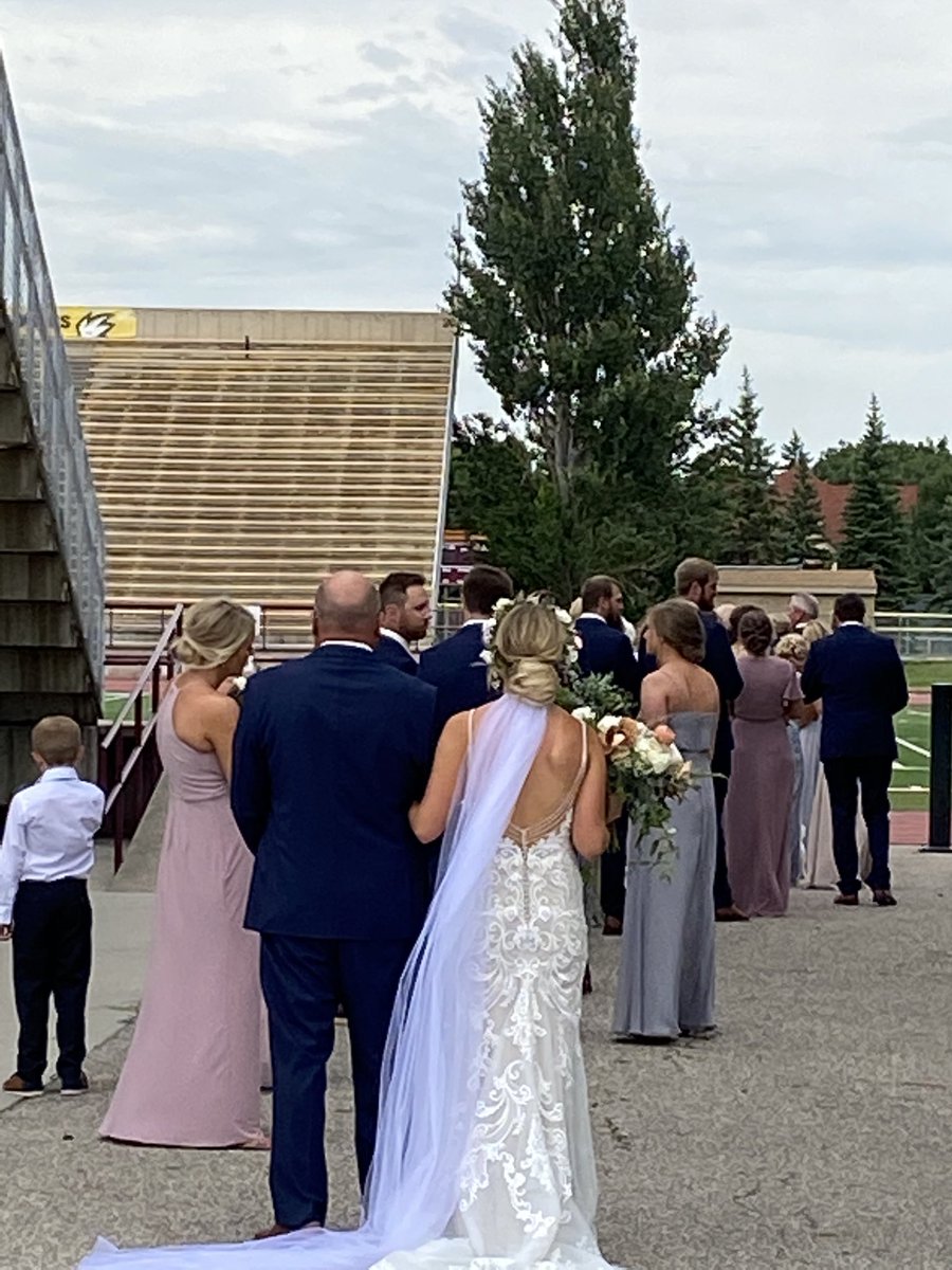 We have had a lot of people walk this path and done wonderful things but none more important than today. A match made in heaven.  Madeline and Tyler.