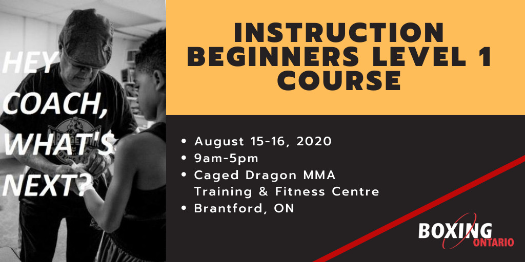 BoxingOntario's tweet photo. Are you interested in becoming a boxing coach? Join us next weekend for the Instruction Beginners Level 1 Course! Register now at: https://t.co/J1P6Y2vS5V https://t.co/cO9fqwiErc