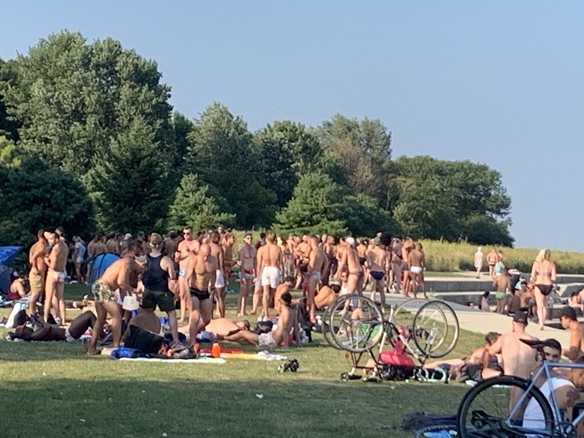 It's called a pandemic, people. This reckless behavior on Montrose Beach is what will cause us to shut down the parks and lakefront. Don't make us take steps backwards.