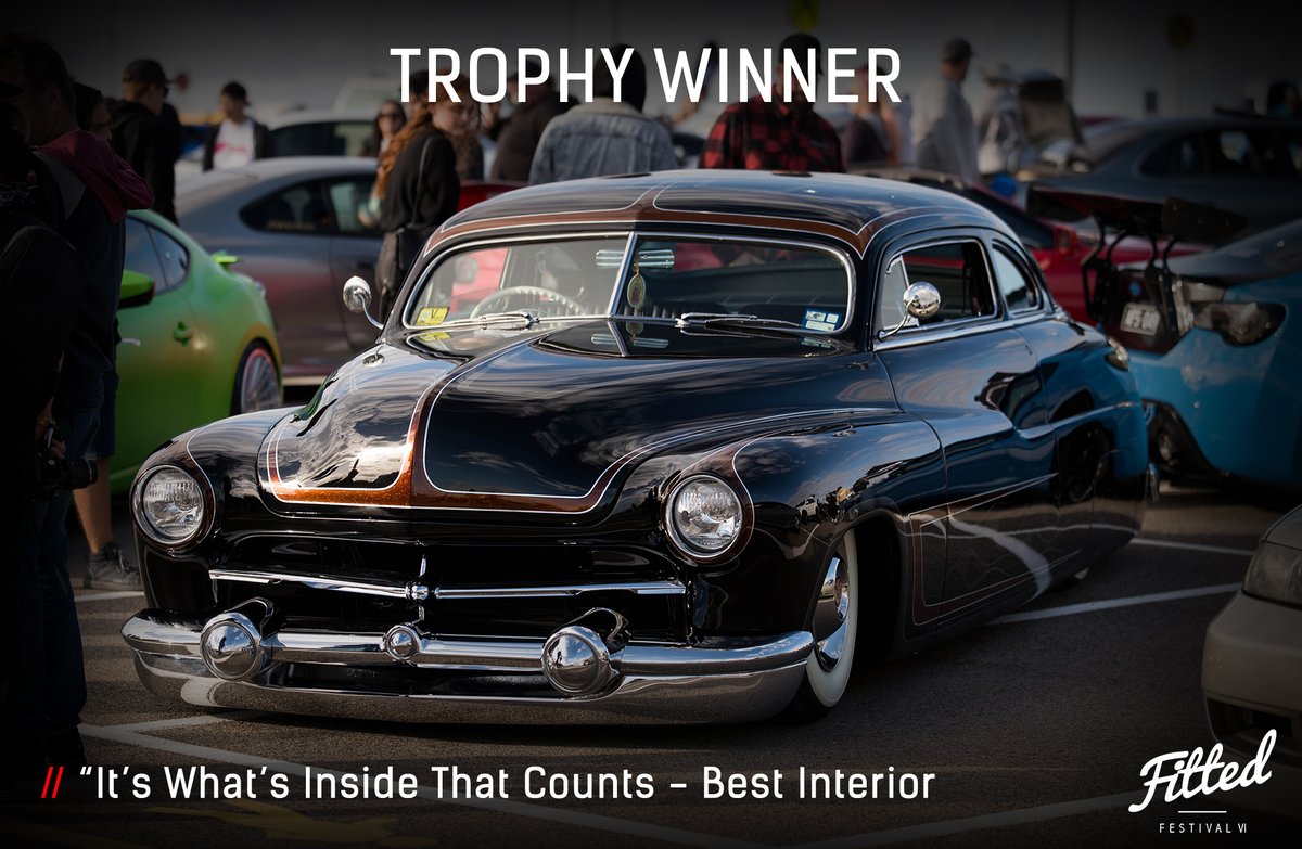 Sam’s custom mercury was awarded the “It’s What’s Inside That Counts — Best Interior Trophy, custom-designed by Rotiform Wheels and this car also featured in our record-breaking Passion Never Fades launch video.
#fittedfestival #passionneverfades