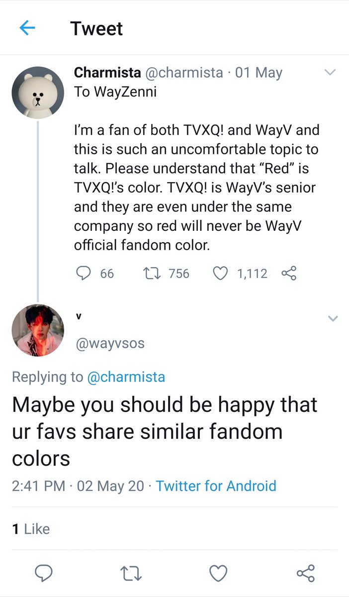 Even worse: When TVXQ! fans spoke out about WayV using their fandom color for an agenda, separatists ignored what was said, undermined Cassies who were angry, and made a joke out of the whole thing.