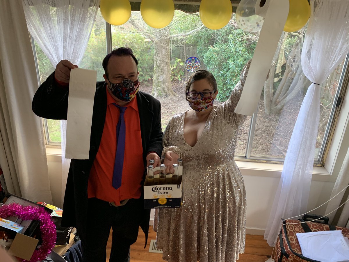 SweetMellyDee's tweet photo. Yesterday we had our “Woulda Been Wedding” day. We owned it and made the most of what we had. We had a ceremony promising our love until we properly say “I do” in 10 months. #AlmostWedding #Love #NothingWillStopUs #VergeOfSomethingWonderful @darrenhayes https://t.co/mOBhwS6V4u